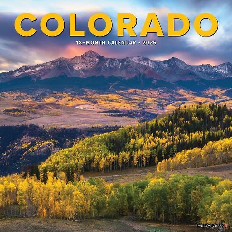 Colorado 2026 12 X 12 Wall Calendar