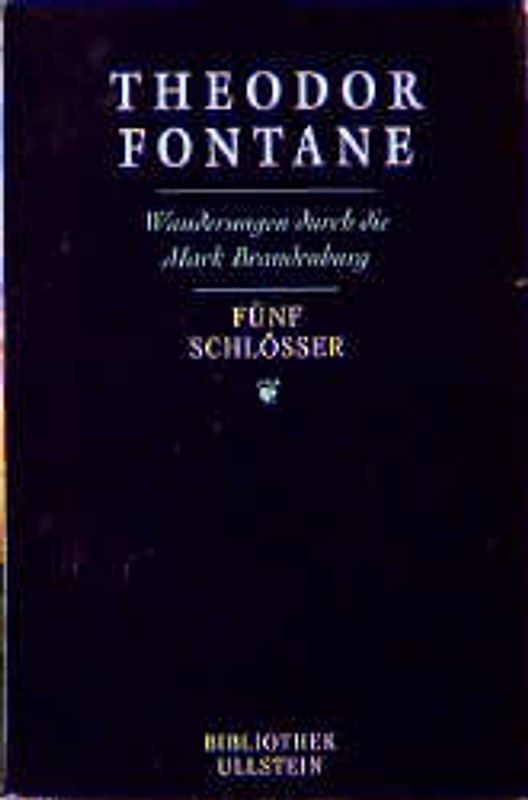 Wanderungen durch die Mark Brandenburg / Fünf Schlösser. Altes und Neues aus Mark Brandenburg