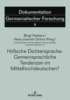 Höfische Dichtersprache. Gemeinsprachliche Tendenzen im Mittelhochdeutschen?
