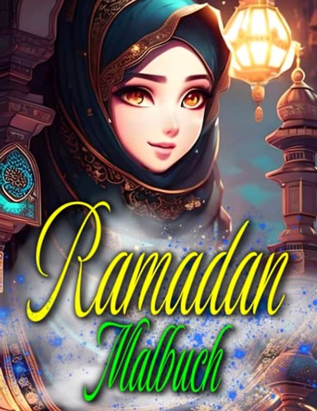 Ramadan Malbuch: Feiern Sie Ramadan mit schöner Kunst | Das perfekte Malbuch für Kinder und Erwachsene! Lustiges und entspannendes Malbuch für die ganze Familie!