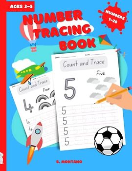 Number Tracing Book for Ages 3-5 - A Kindergarten Preparation Tool - 41 Pages Fun Numbers Tracing: Developing Fine Motor Skills and Handwriting Readiness - Trace Numbers 1 through 20