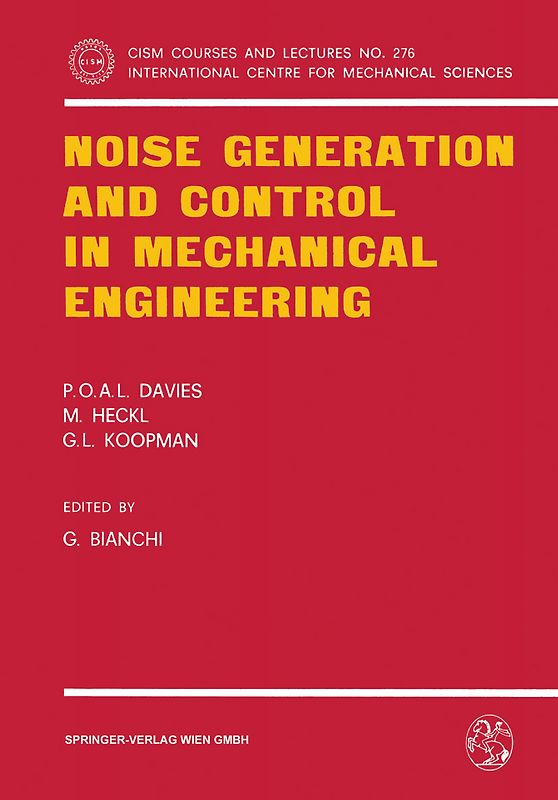 Noise Generation and Control in Mechanical Engineering
