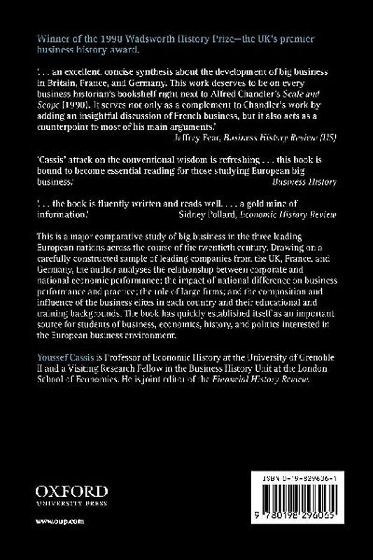 Big Business 'The European Experience in the Twentieth Century '