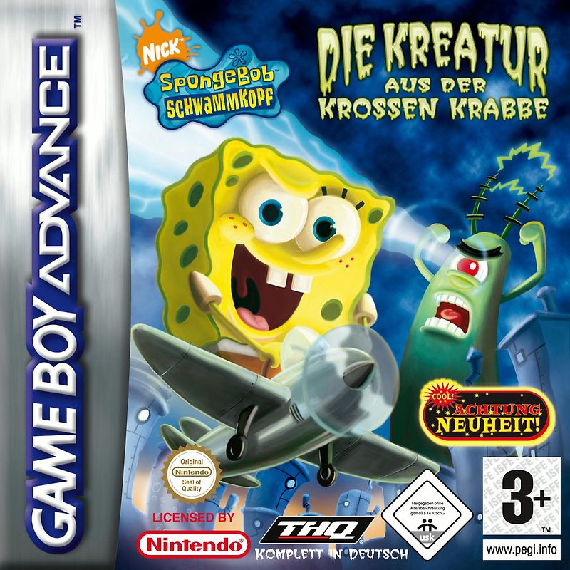 SpongeBob: Kreatur aus der Krossen Krabbe Nintendo Game Boy Advance