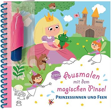 Ausmalen mit dem magischen Pinsel. Prinzessinnen und Feen