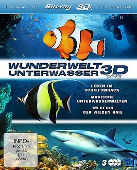 Dive: Wunderwelt Unterwasser 3D [inkl. 2D Version, 3 Discs] 3D Blu-ray Disc