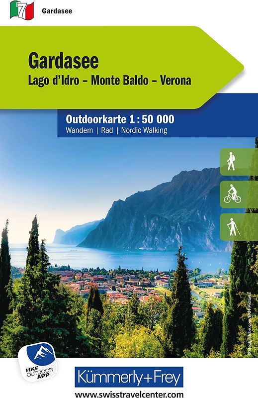 Kümmerly+Frey Outdoorkarte Gardasee 1:50.000