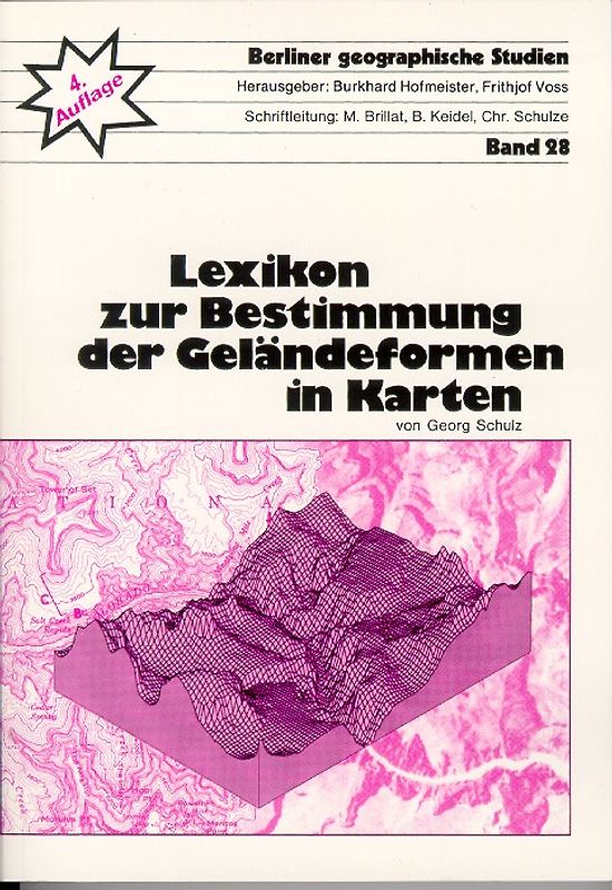 Lexikon zur Bestimmung der Geländeformen in Karten