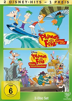 Phineas und Ferb 1+2 - Team Phineas und Ferb/Phineas, Ferb und Sensationen [2 DVDs] DVD