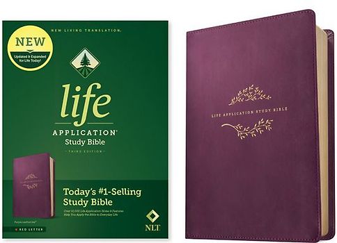 NLT Life Application Study Bible, Third Edition (Leatherlike, Purple, Red Letter)