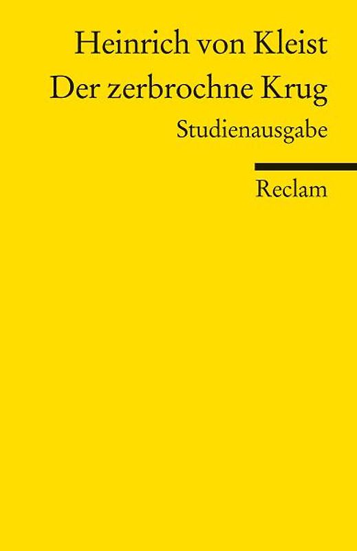 Der zerbrochne Krug. Studienausgabe