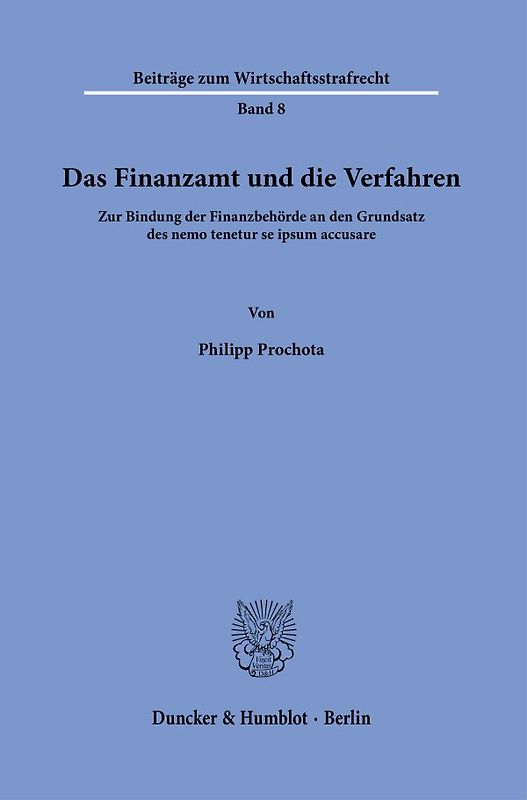 Das Finanzamt und die Verfahren
