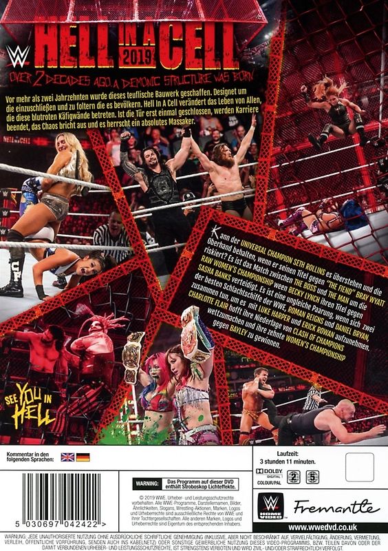 WWE: Hell In A Cell 2019 DVD