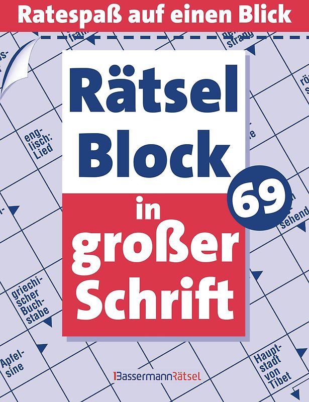 Rätselblock in großer Schrift 69 - 5er VE