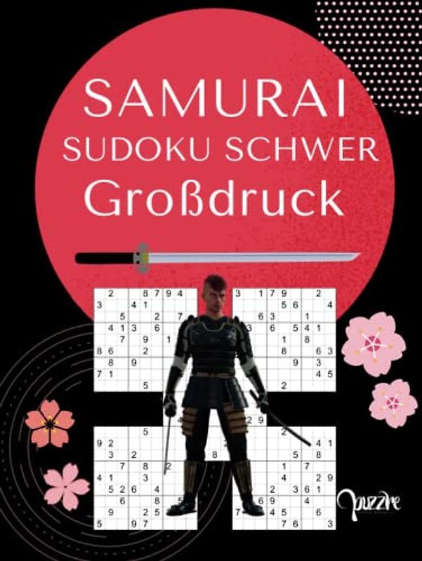 Samurai Sudoku Schwer Großdruck: Denksport Sudoku Irregulär Fortgeschrittene