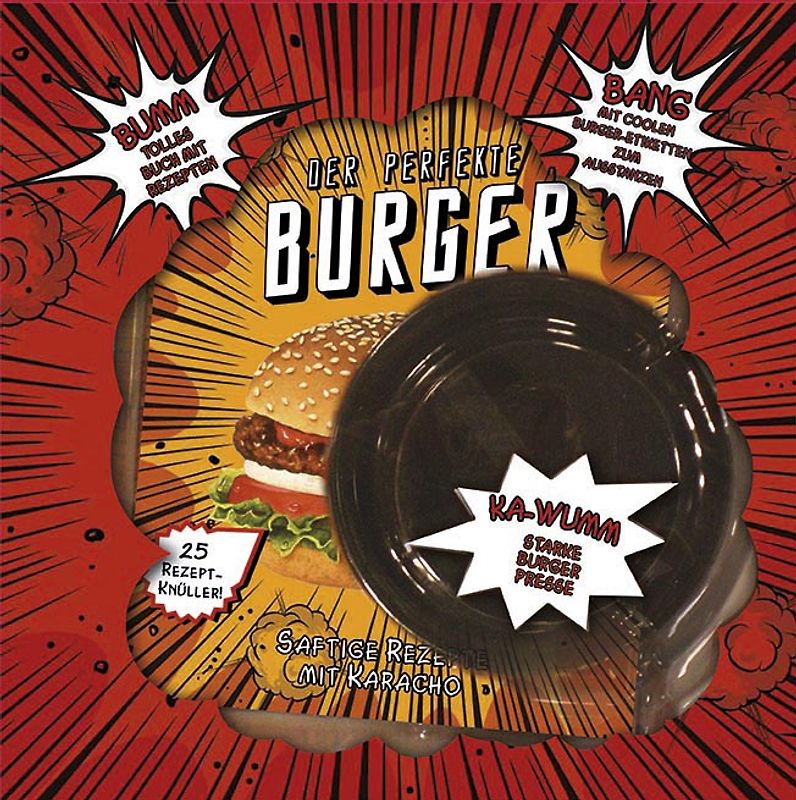 Der perfekte Burger (Set -Buch & Burger Presse)