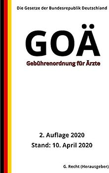 Gebührenordnung für Ärzte (GOÄ), 2. Auflage 2020