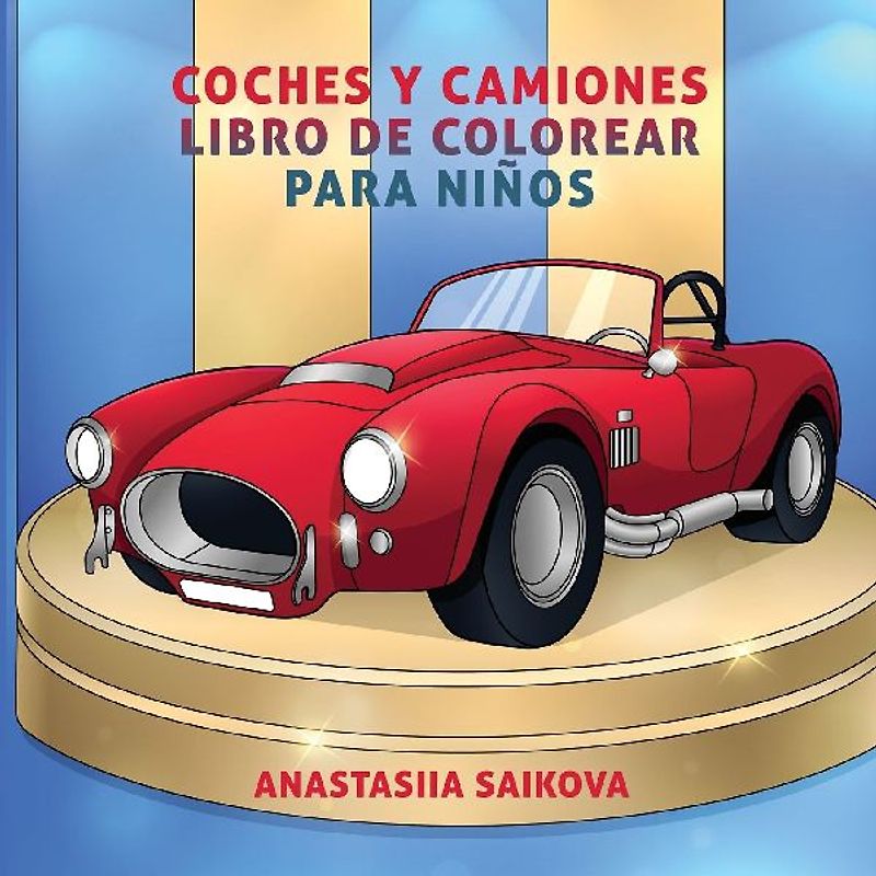 Coches y camiones libro de colorear para niños