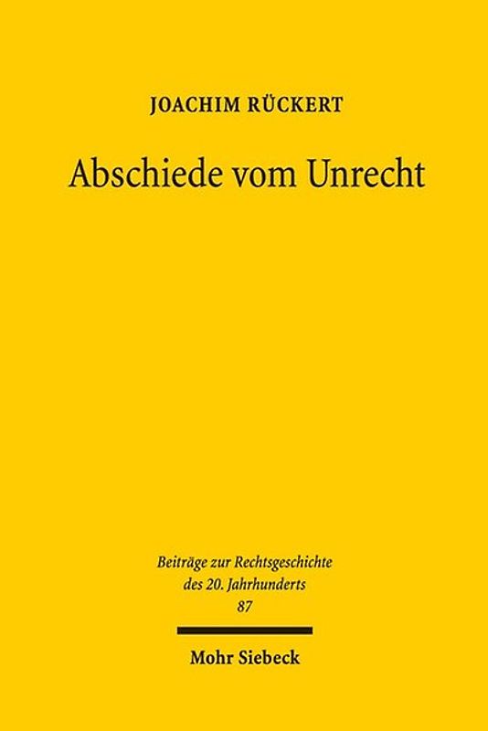 Abschiede vom Unrecht