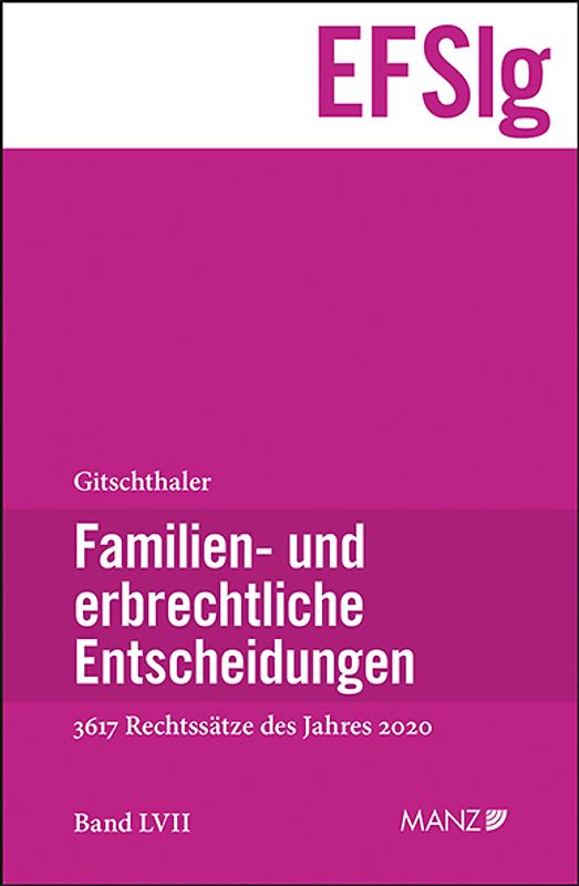 Familien- und erbrechtliche Entscheidungen EF-Slg
