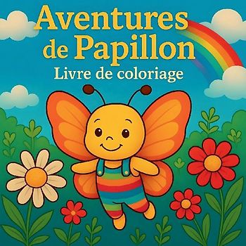 Aventures de Papillon - Livre de coloriage