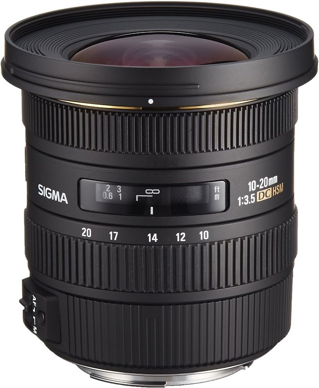 Sigma 10-20 mm F3.5 DC EX HSM 82 mm Filtergewinde (Canon EF Anschluss) schwarz