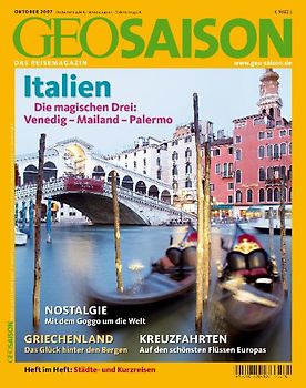 GEO Saison / Italien. Die magischen Drei: Venedig, Mailand, Palermo