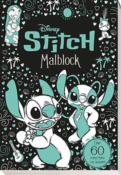 Disney Stitch: Malblock: über 60 lustige Motive zum Ausmalen!