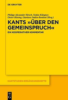 Kants »Über den Gemeinspruch«