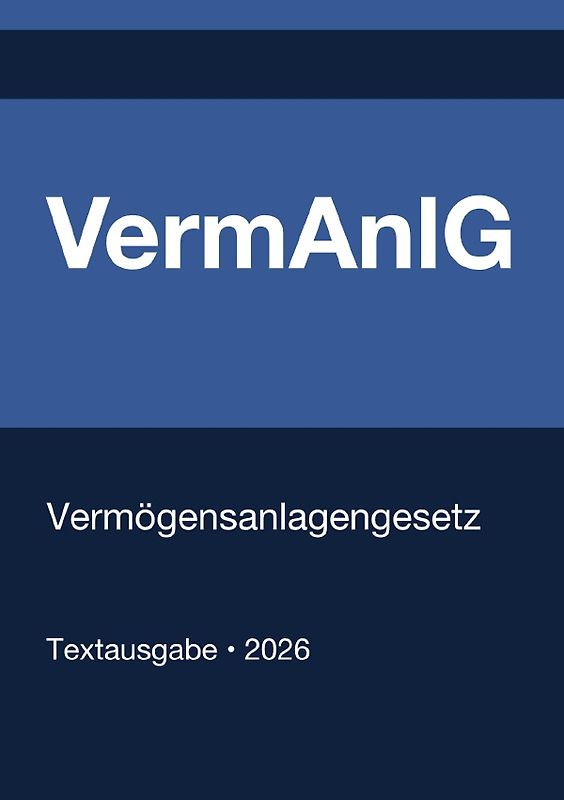 VermAnlG - Vermögensanlagengesetz (Deutschland) 2026