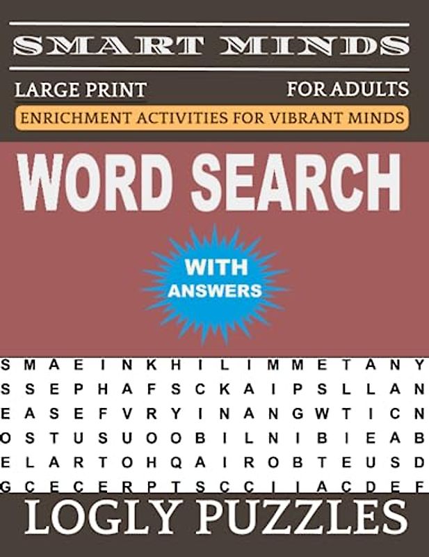 Word Search Book Large Print for Adults: 2400+ words New Fun and Relaxing Puzzles Book for Adults & Seniors with Answers Key