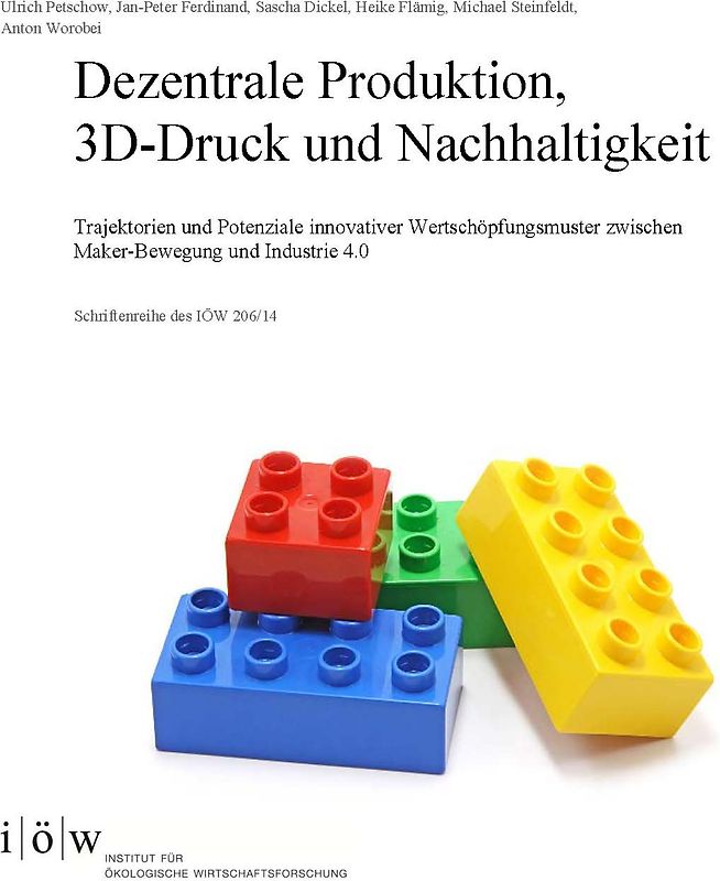Dezentrale Produktion, 3D-Druck und Nachhaltigkeit