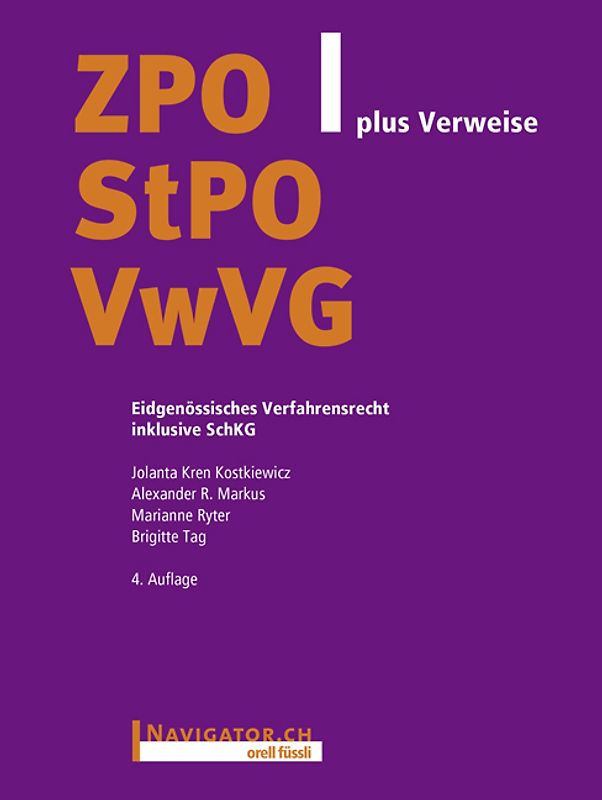 ZPO/StPO/VwVG plus Verweise