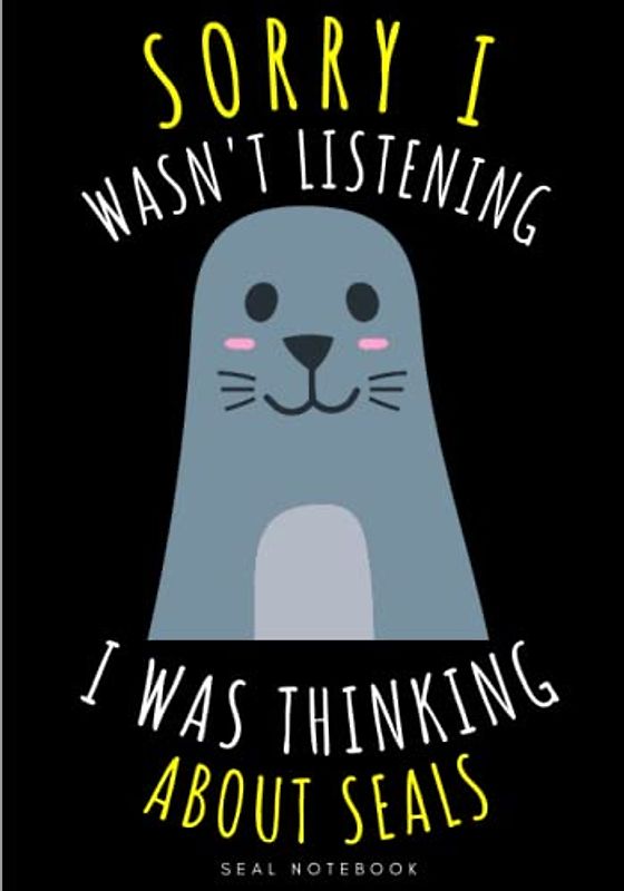 Seal Notebook: Large Lined Journal For Your Daily To do List Note | 100 pages Decorated With Small Marine Mammals Face Designs and Seals Head ... Book Gift to Keep track & Record Information