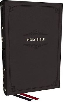 KJV Personal Size Large Print End-Of-Verse Reference Bible, Black Leathersoft, Red Letter, Comfort Print (Thumb Indexed)