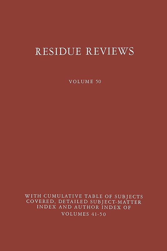 Residue Reviews