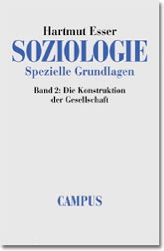 Soziologie. Spezielle Grundlagen