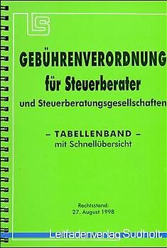Gebührenverordnung für Steuerberater