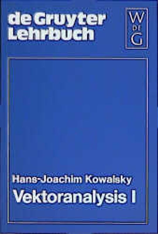 Vektoranalysis. Teil 1