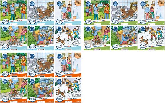 Paket – Mats, Mila und Molli – Komplettbezug, Heft 7–12, Schwierigkeitsstufe A, B, C