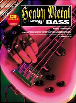 Heavy Metal Bass Techniques Bk/CD: Easy to Advanced Level: CD Pack (Progressive) - Stephan Richter
