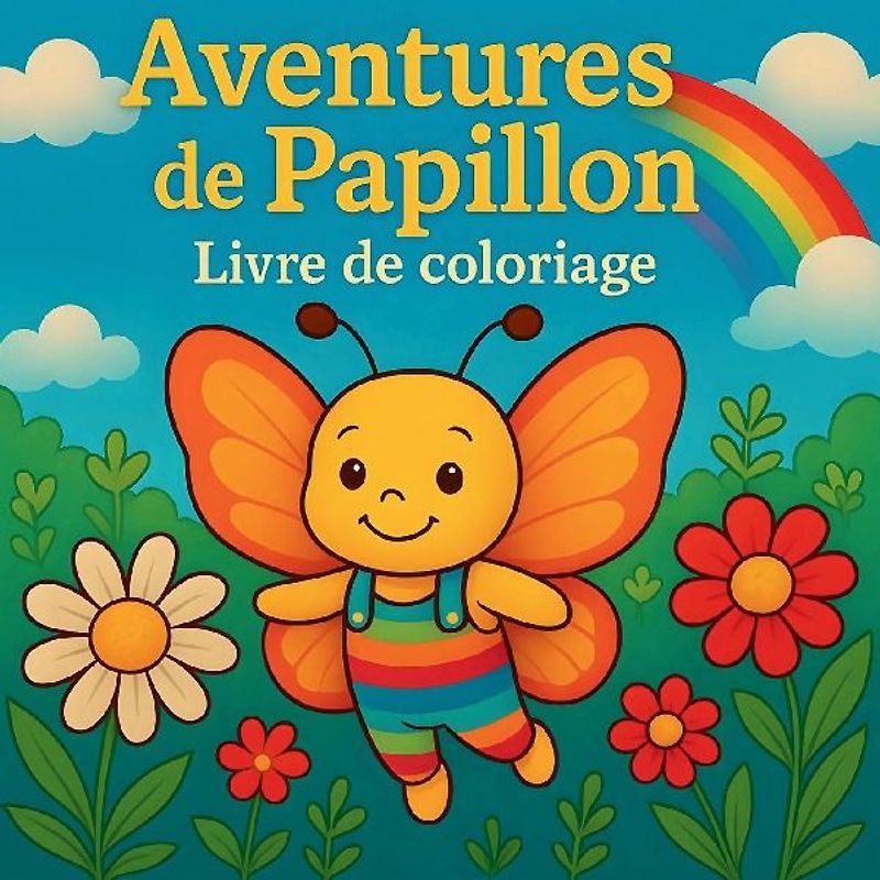 Aventures de Papillon - Livre de coloriage