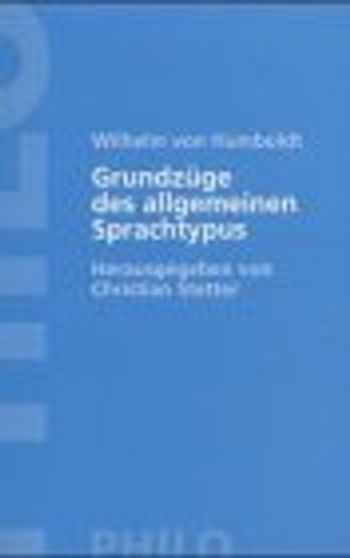 Grundzüge des allgemeinen Sprachtypus