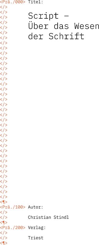Script – Über das Wesen der Schrift