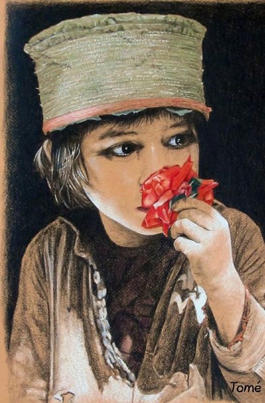 Tomé s Kinderzeichnungen / Tomé s portraits of children