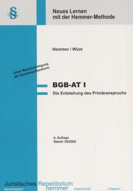 BGB-AT I - Entstehung des Primäranspruchs