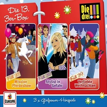 Die drei !!!: Die 13.3er-Box - Mission Pferdeshow / Stylist in Gefahr / Verliebte Weihnachten