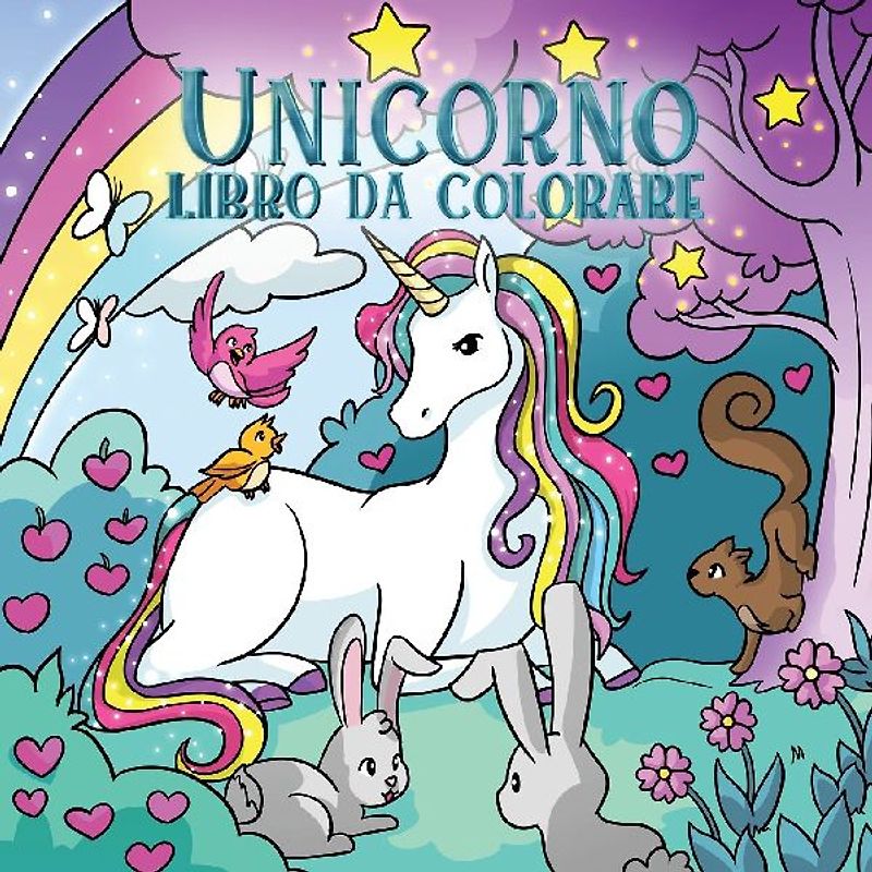 Unicorno libro da colorare
