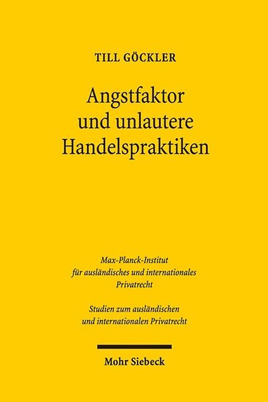 Angstfaktor und unlautere Handelspraktiken