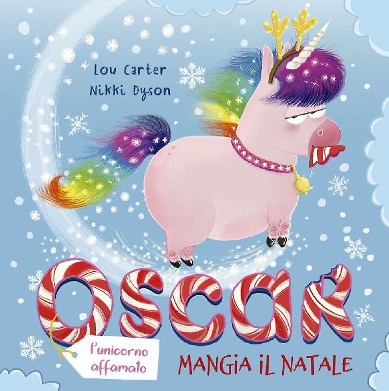 Oscar (l'unicorno affamato) mangia il Natale